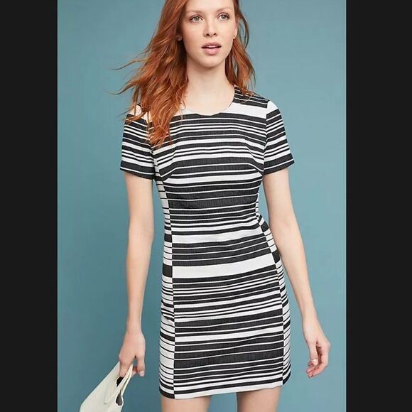 NWT Anthropologie Hutch Broxton Striped Mini Dress - Picture 1 of 9